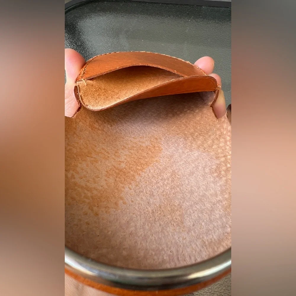 Vintage 50-60’s Caramel Leather Coin Wallet